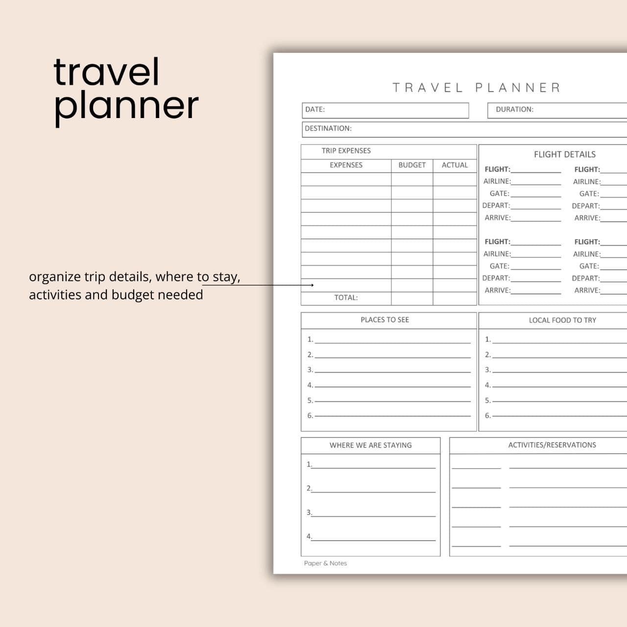 Travel Planner